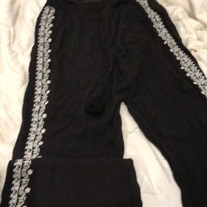 Mudd Lace Bohemian Whimsical new large rayon pants
